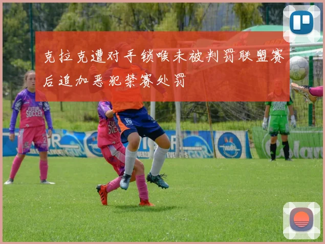 克拉克遭对手锁喉未被判罚联盟赛后追加恶犯禁赛处罚